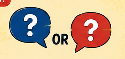 Two question speech bubbles